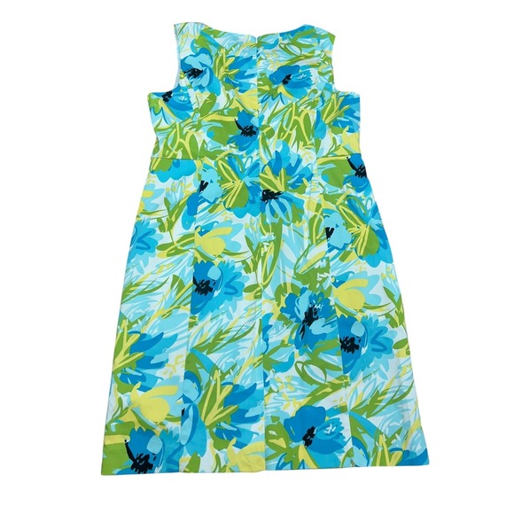 kim rogers midi length A-line dress cotton blend size 16 floral‎ tropical - Picture 7 of 9